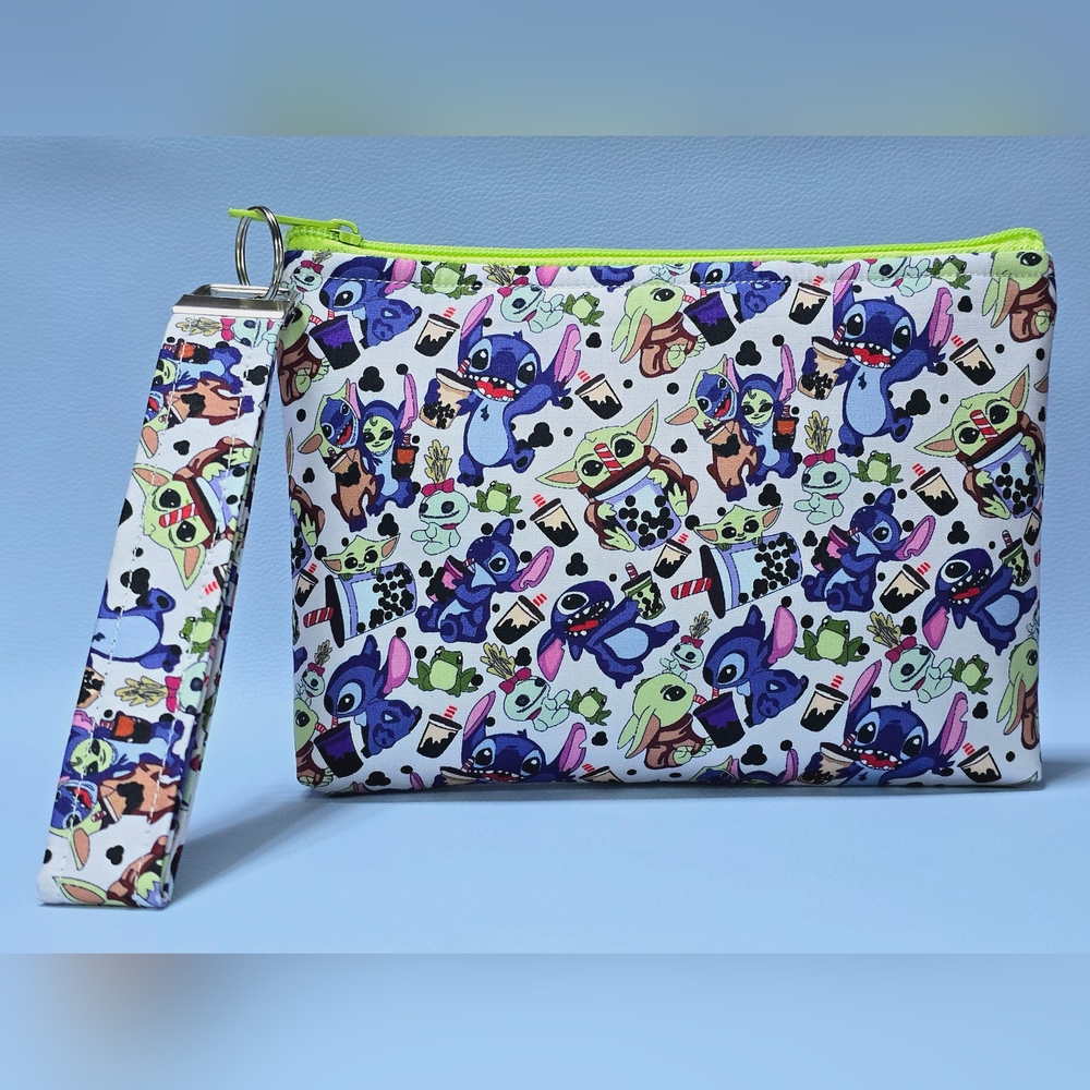 Yoda/Stitch/Star Wars Wristlet
